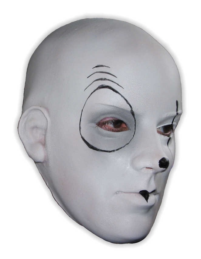 White Face Mask Foam Latex