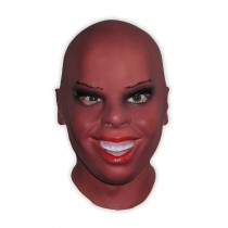 Female Face Latex Mask Black Beauty