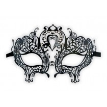 Venetian Metal Masquerade Mask 'Heart Shape'