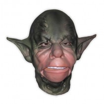 Green Extraterrestrial Creature Latex Mask