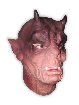 Ogre with Horns Mask Foam Latex