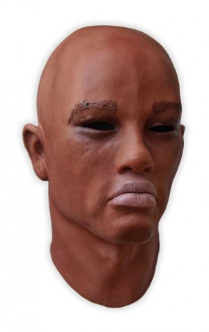 Realistic Face Mask Male Dark Skin 'Jayden'